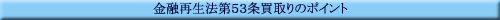 ���Z�Đ��@��53�𔃎�̃|�C���g